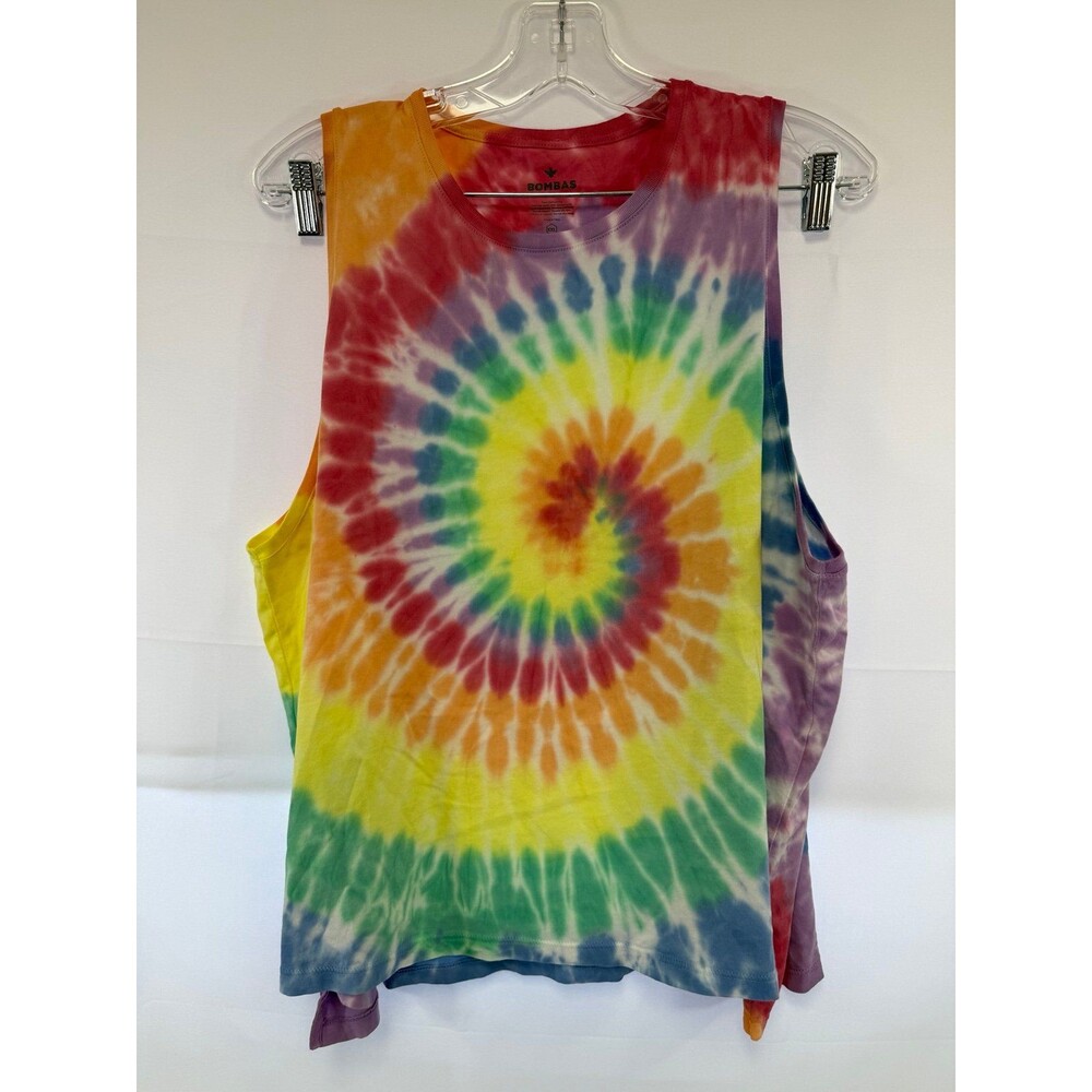 Bombas 100% Pima Cotton Multicolor Tye-Dye Tank Top Womens XXL